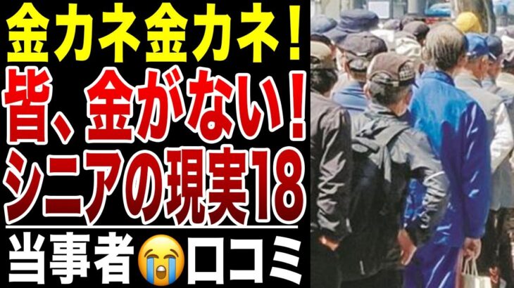 【限界老人】誰も彼もが金金金！年金だけじゃ無理！悲痛な叫び！シニアの口コミ20選シリーズ18紹介します