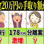 🌸【2025年1月最新版】年金20万円の場合、年収の壁が103万円から変わると手取り額はこんなに増えるの？計算方法を徹底解説！🌸
