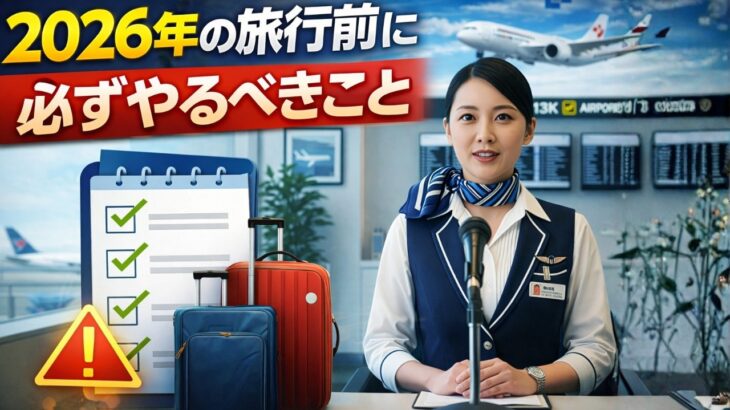 2026年の旅行前に必ずやるべきこと
