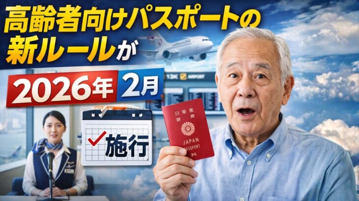 高齢者向けパスポートの新ルールが2026年2月に施行【分かりやすく解説】