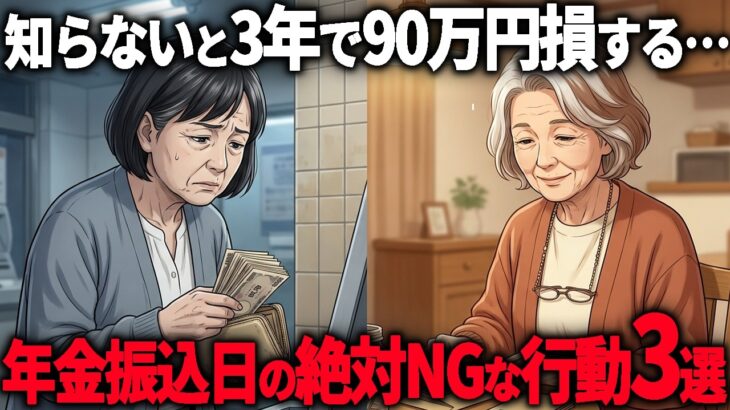 年金振込日に○○する人は一生貧乏です。お金が貯まらない人が無意識にしている行動3選