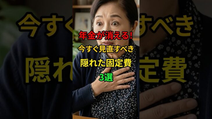 年金が消える！今すぐ見直すべき隠れた固定費3選