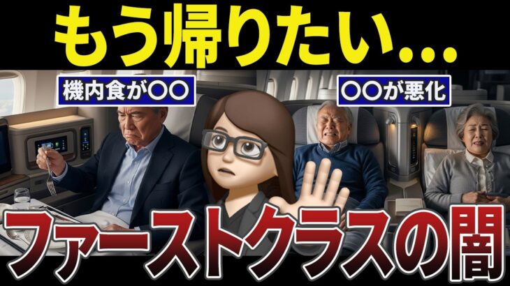 【衝撃】夫婦旅行が地獄に。ファーストクラスの落とし穴のシニアの口コミ30選