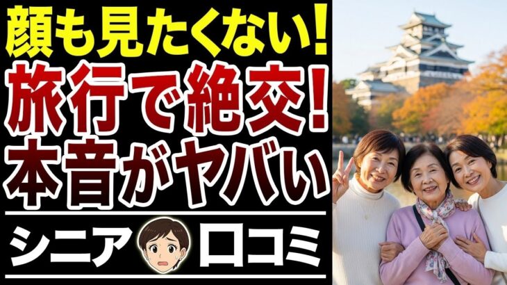 【まさかの結末】30年来の友情崩壊！最後の旅行になったワケ【シニア口コミ15件】