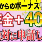 ❀【絶対申請して！】年金受給者に国からの支援制度40万円！9割が知らない給付金とは？❀