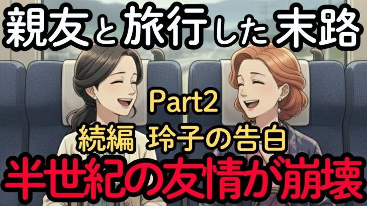 【続編】箱根旅行の裏側。親友を失った玲子が思うことは？50年の友情が終わった最後の旅 。親友と離れた理由とは？年齢を重ねて変化する友人関係   シニアの旅行   老後の幸せ   友達