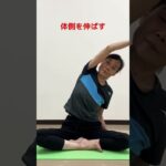 体側を伸ばす #ヨガ #シニアヨガ  #シニア体操  #50代  #60代  #体側を伸ばす