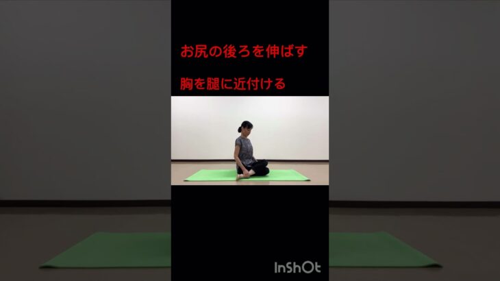お尻の後ろを伸ばす　#ヨガ #シニアヨガ #シニア体操 #体操 #50代 #60代代 #腰痛 #ストレッチ #肩こり