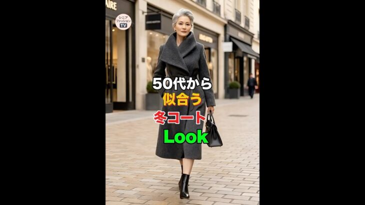 50代・60代の今がいちばん素敵な、冬コートルック