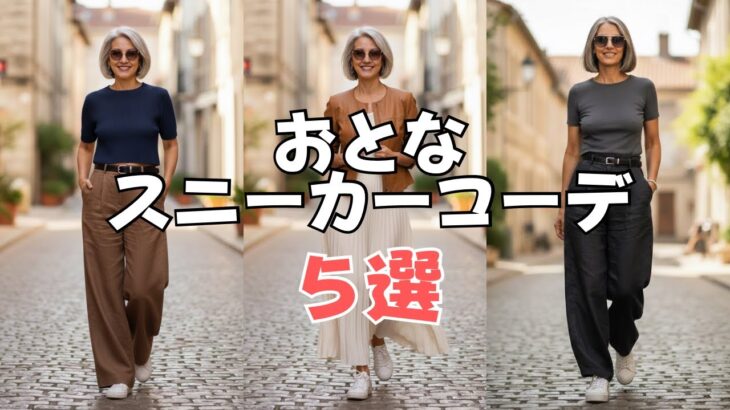 60代スニーカーコーデを極める５選