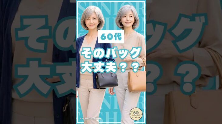 #60代 から要注意！実は老けて見えてしまうバッグ3選