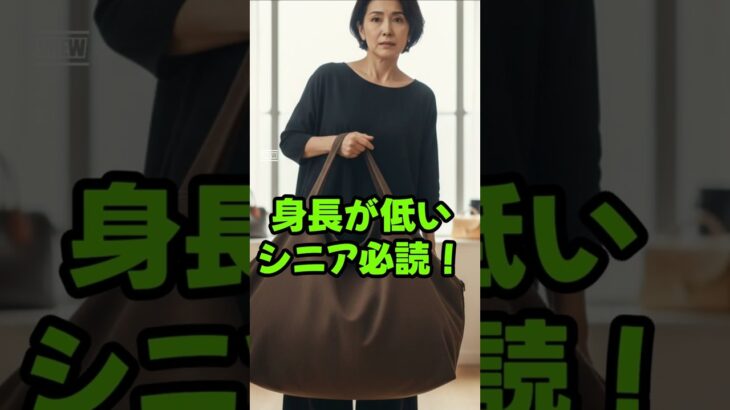 あなたにぴったりのサイズは？#60代ファッション #70代ファッション #シニアファッション #小柄コーデ #低身長コーデ #バッグの選び方 #スタイルアップ #垢抜け #大人の着こなし#品格アップ