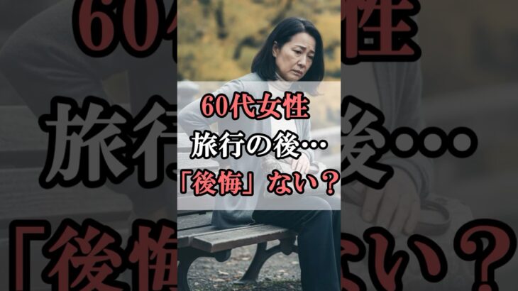 【60代の旅】もう足パンパンは嫌！「1日1テーマ」にするだけで旅行が10倍楽しくなる方法。#60代女性 #shorts #シニアライフ #シニアライフ60代 #60歳代