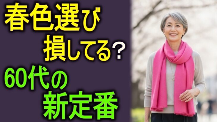 【60代の春服】その色、本当に似合っていますか？2026年大人の正解カラー