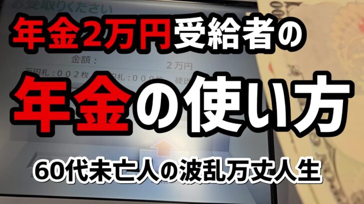 【60代一人暮らし】年金2万円受給者の年金の使い方【シニアVlog】
