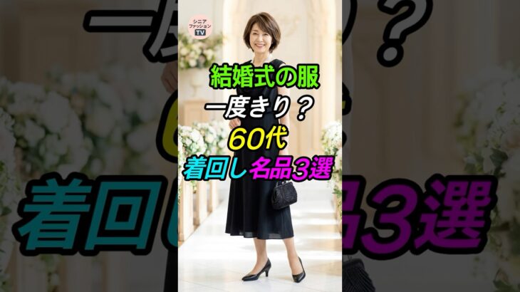 結婚式の服、一度きり？60代着回し名品3選💍 #シニアファッション #お呼ばれコーデ