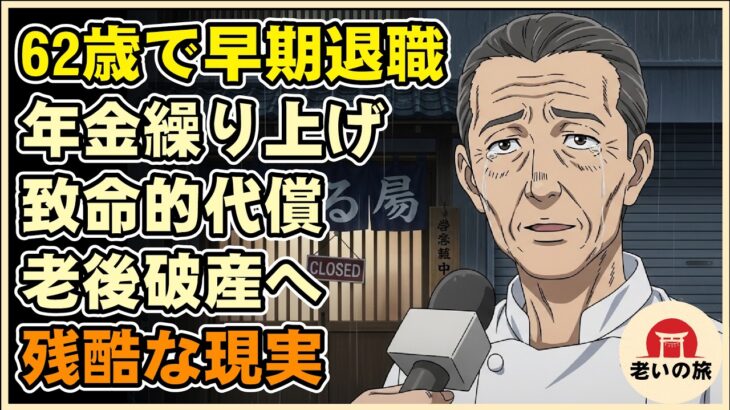 【漫画】62歳で早期退職…年金「繰り上げ受給」を選んだ男が支払う致命的な代償。老後破産へ転落する残酷な現実【シニアライフ】【60代以上の方へ】