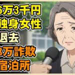 【漫画】年金6万3千円で強制退去を迫られた73歳独身女性の末路。貯金8万円を詐欺で失い餓死寸前…無料低額宿泊所のリアルな生活…【シニアライフ】【60代以上の方へ】