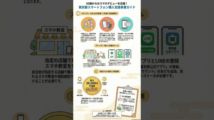 東京都アプリに対応できない方へ｜65歳以上のスマホ購入支援制度 #東京都アプリ #高齢者 #スマホ #マイナンバー #NFC