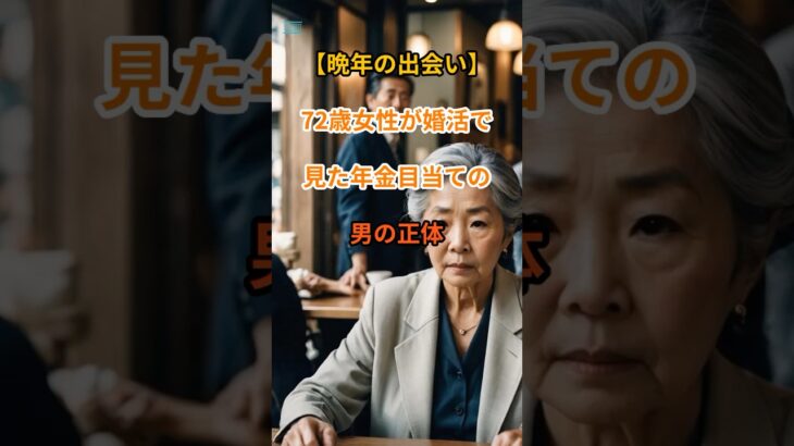 【熟年婚活の罠】72歳女性が出会った“年金目当て男”の正体【シニアの口コミ】