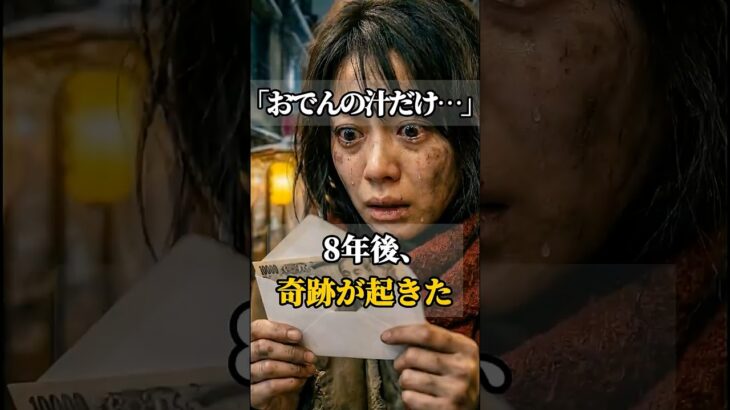 8年ぶりに戻ってきた1万円の奇跡 l #shorts #感動 #泣ける話 #実話 #人生 #優しさ #恩返し #奇跡 #シニア #ショート動画 #心温まる話