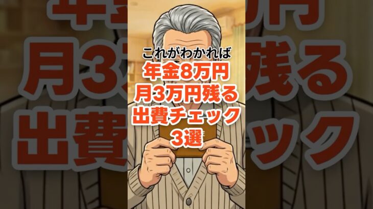 【要チェック】年金8万でも「月3万余る」！震える毎日を救う出費チェック3選【シニアライフ】
