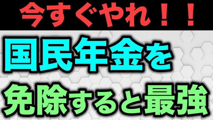 🎏【老後年金】国民年金を免除する方法について解説🎏