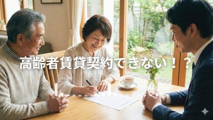 高齢者は賃貸契約できない⁉