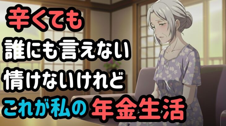 【辛い】誰にも言えない。情けない、私の年金生活！【シニア】