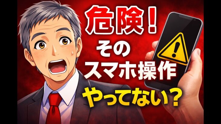（008）知らないと危険！スマホのNG操作5選
