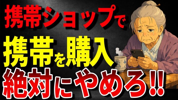 【知らないと大損】携帯ショップで携帯を買うな！10万円を無駄にします！