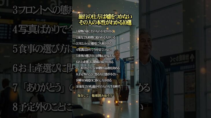 「旅行の仕方は嘘をつかない」見ればその人の本性がわかる10選