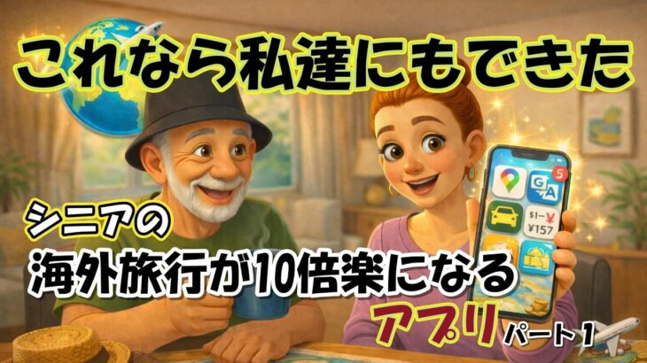 これなら私達でもできた シニアの海外旅行が10倍楽になるアプリ・パート1【シニア夫婦旅log #44】 / シニア夫婦 / 年金生活 / 60代 / リタイア / シニア旅 / 海外旅行 / 世界一周