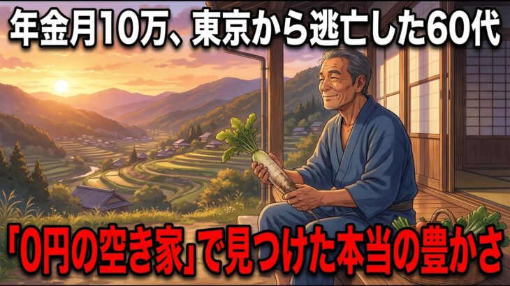 年金月10万、東京のボロアパートで餓死寸前だった60歳。限界集落の「0円空き家」に逃亡し、自給自足で手に入れた本当の豊かさ【シニア朗読雑学】