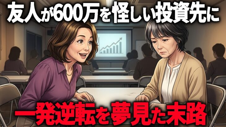 【年金10万】コツコツ貯金をバカにし、600万円を投資セミナーに投資した友人の末路…なぜ主人公は怪しいと見破れたのか