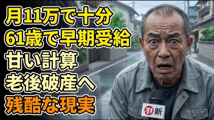 「月11万あれば生きられる」61歳で年金を早期受給した男の悲惨な末路…老後破産という残酷な現実【シニアライフ】【60代以上の方へ】