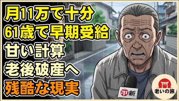 【漫画】「月11万あれば生きられる」61歳で年金を早期受給した男の悲惨な末路…老後破産という残酷な現実【シニアライフ】【60代以上の方へ】