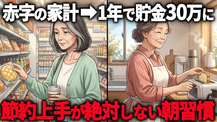 【年金11万円】朝の”7つの習慣”をやめるだけで年間30万の節約に…ズボラな私でも貯金が勝手に増えた本当の理由
