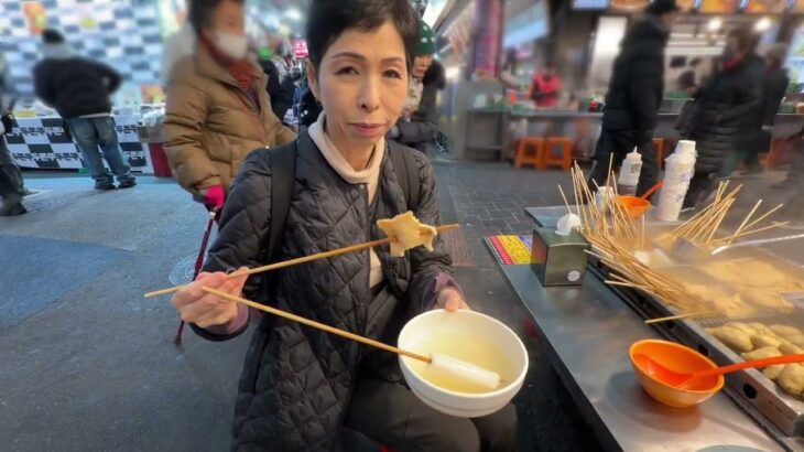 シニア韓国釜山1泊2日の旅！HIS激安旅行 南浦洞 西面 食べ歩き