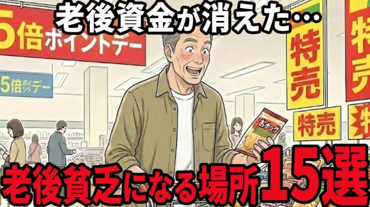【シニアの本音】老後貧乏になる！定年後行ってはいけない危険な場所15選  紹介します