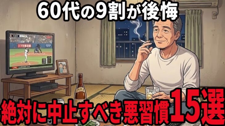 【シニアの本音】定年後、絶対に中止すべき悪習慣 15選紹介します