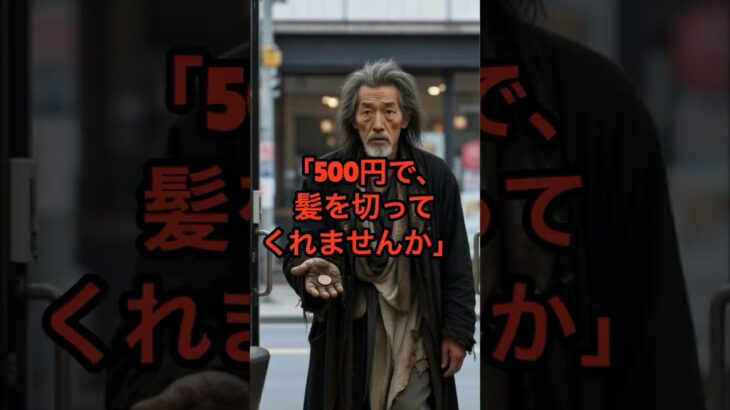 ホームレスに無償で髪を切った結果。15年後に起きた奇跡に驚愕する　#shorts #朗読 #シニア #美容院  #恩返し #スカッとする話  #感動する話