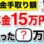 🌸【緊急速報】年金15万円の手取り額は〇〇万円！税金、保険料はいくら引かれる？【2025年改正】 #年金🌸