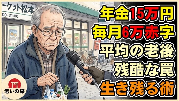 【漫画】年金15万円で毎月6万の赤字転落…「平均的な老後」の残酷な罠と究極のサバイバル術【国民年金／厚生年金】【シニアライフ】【60代以上の方へ】