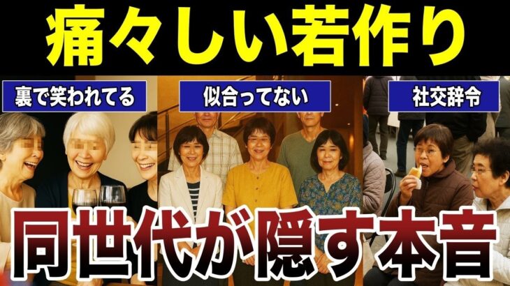 【シニアの本音】痛々しい若作りに関しての同世代の声　口コミ20選紹介します　#高齢者  #口コミ