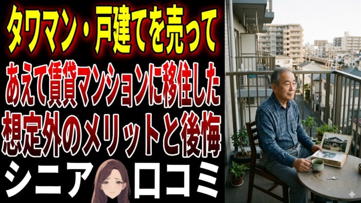 【シニアの口コミ】「タワマン・戸建てを売って、あえて賃貸マンションに移住した」想定外のメリットと後悔 20選