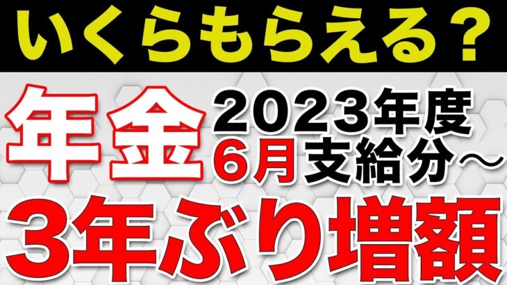 🎏【老後年金】2023年6月支給分～年金支給3年ぶり増額改定するが実質マイナス？🎏
