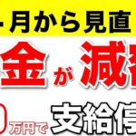 🏯【2024年】4月から年金が減額！年金改正！働きすぎると年金の支給も停止になります。🏯