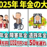 🎏【老後年金】2025年に迫っている年金制度の次期年金改正がかなりヤバイ…【障害年金、遺族年金、加給年金】🎏