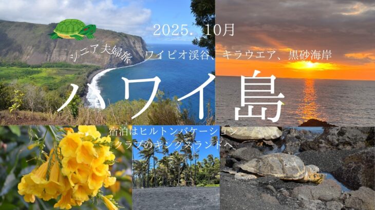 ハワイ島2025.10 シニア夫婦の旅
